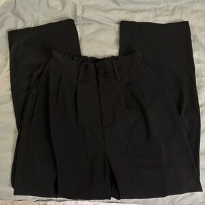 black trousers